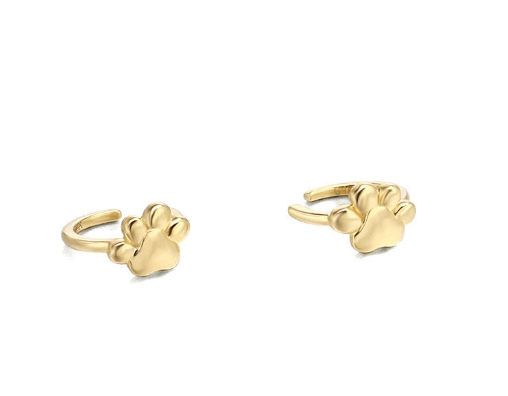 Pet Paw Cuff Earrings