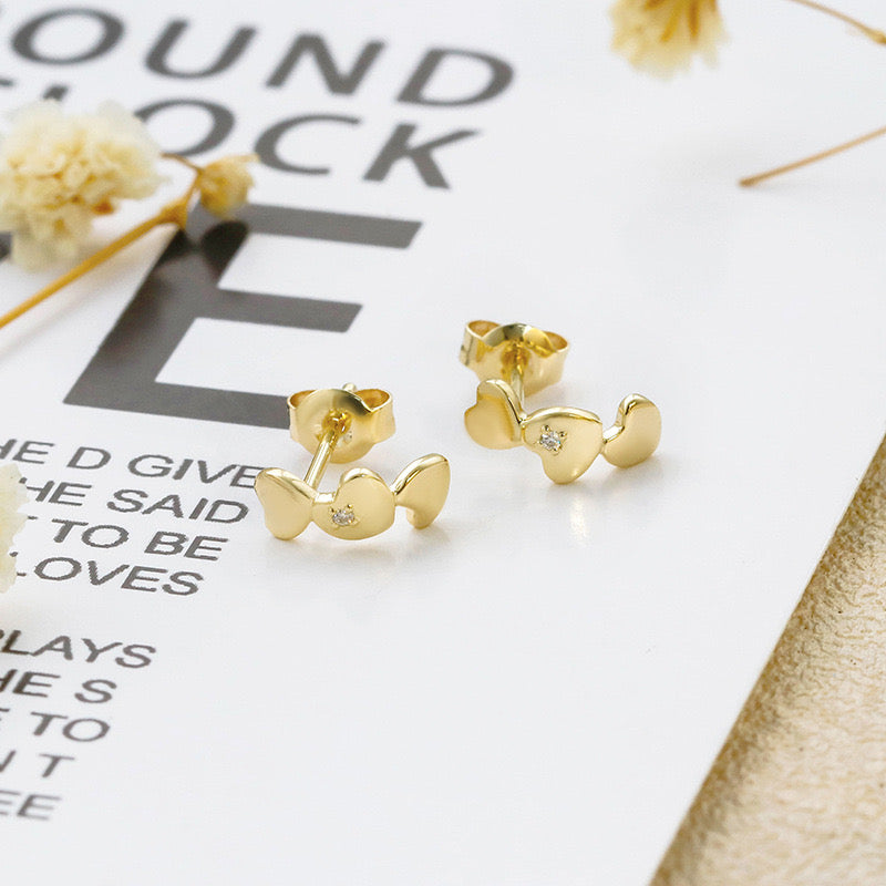 Confetti Hearts Stud Earrings