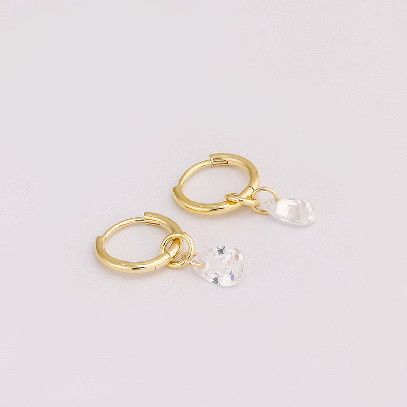 Jennie Detachable Teardrop Huggie Hoops