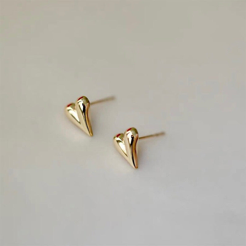 Dagger Heart Stud Earrings