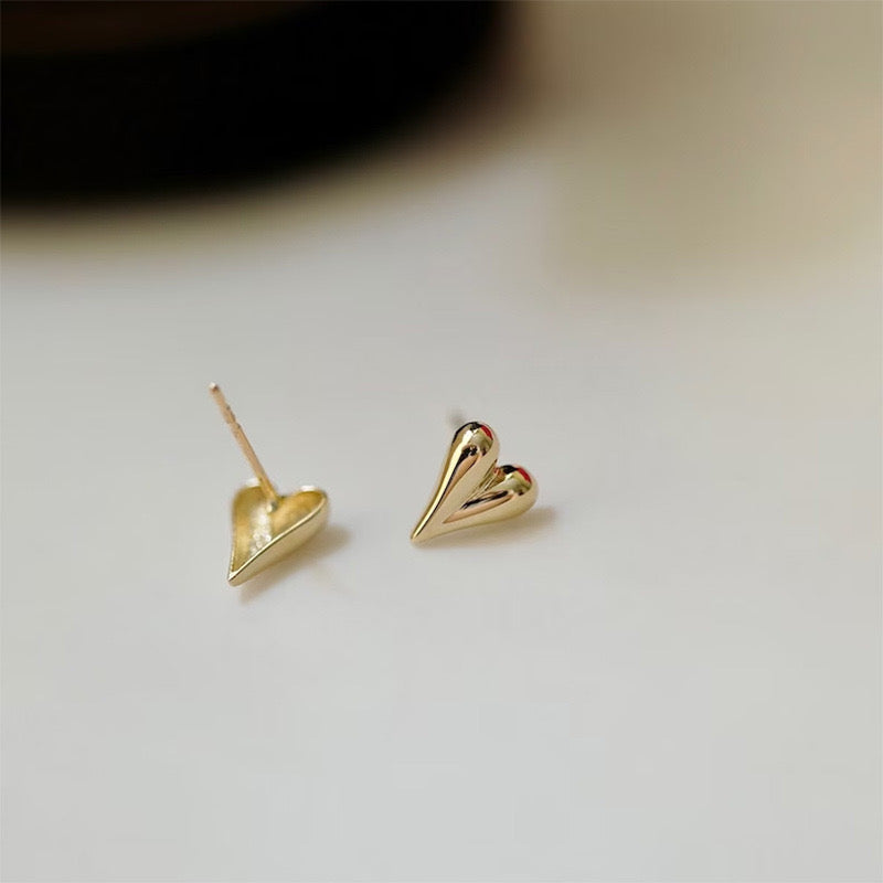 Dagger Heart Stud Earrings