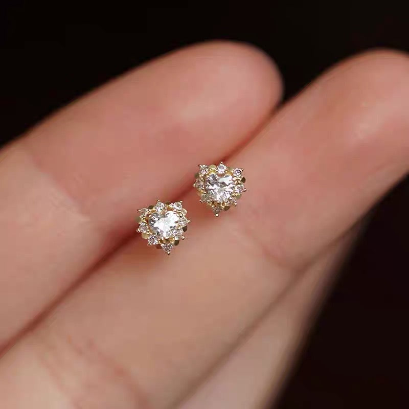 Valentine Heart Stud Earrings