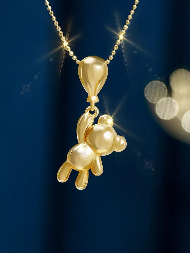 Balloon Bear Charm Necklace