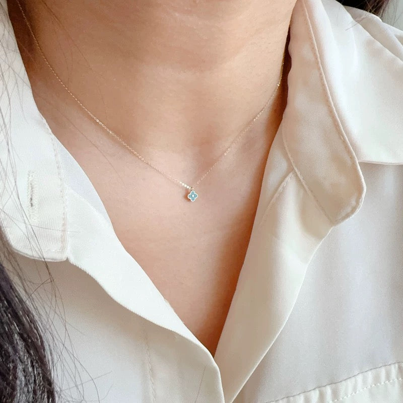 Mini Clover Charm Necklace