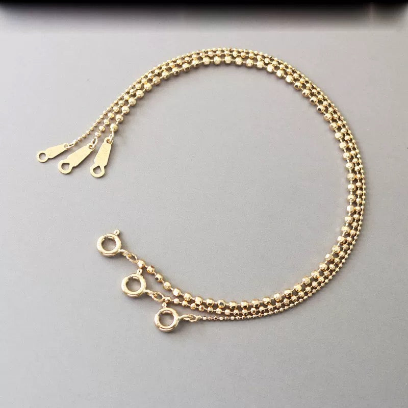 Bead Blind Chain Bracelet / Anklet