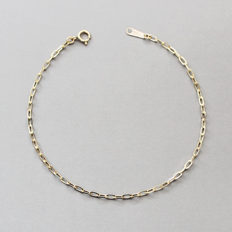 Fine Paperclip Chain Bracelet / Anklet