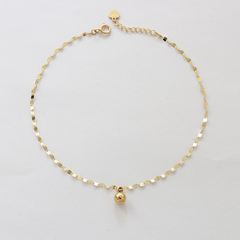 Dome on Sequinned Kiss Chain Bracelet / Anklet