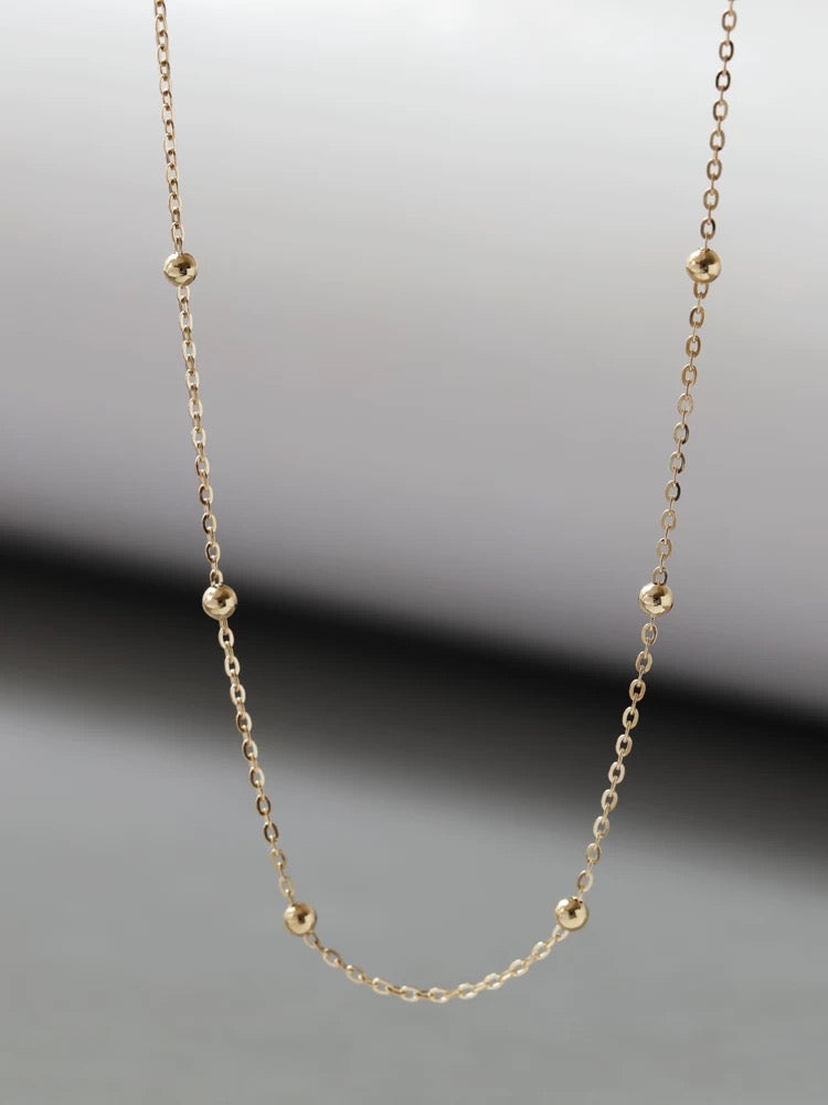 Bead Patterned Chain Necklace