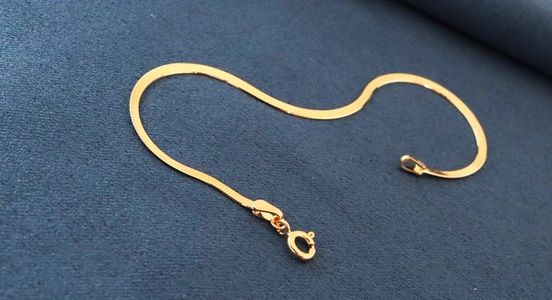 Flat Snake Chain Bracelet