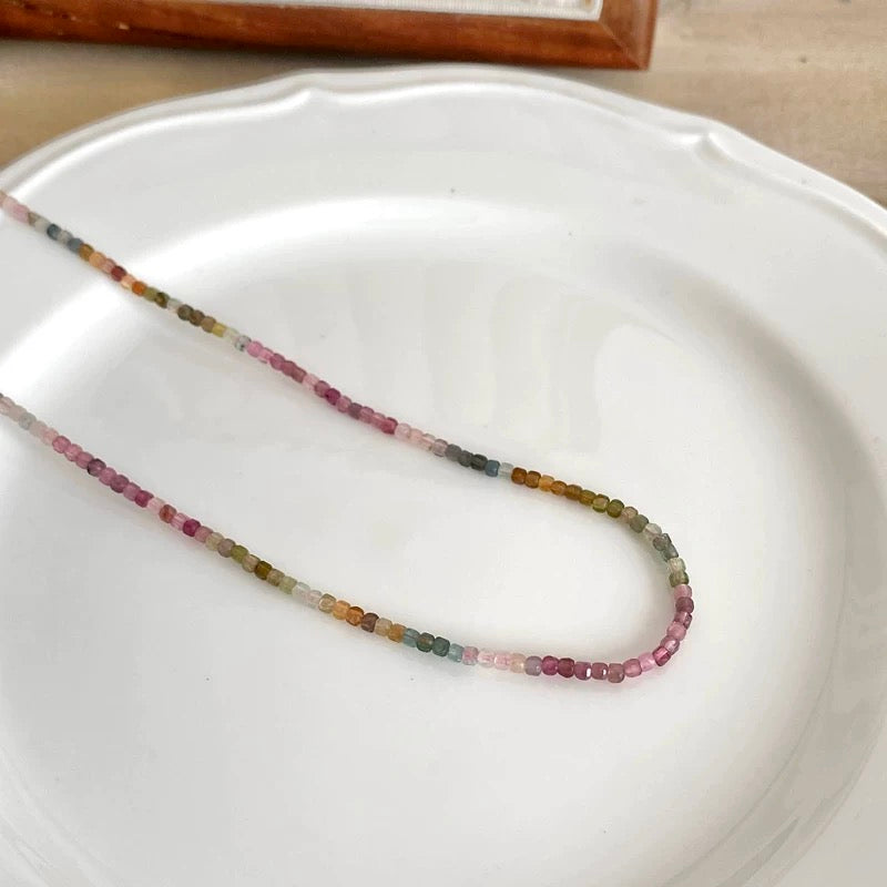 Tourmaline Crystal Beads Necklace