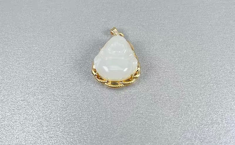 Jadeite Buddha Charm Pendant