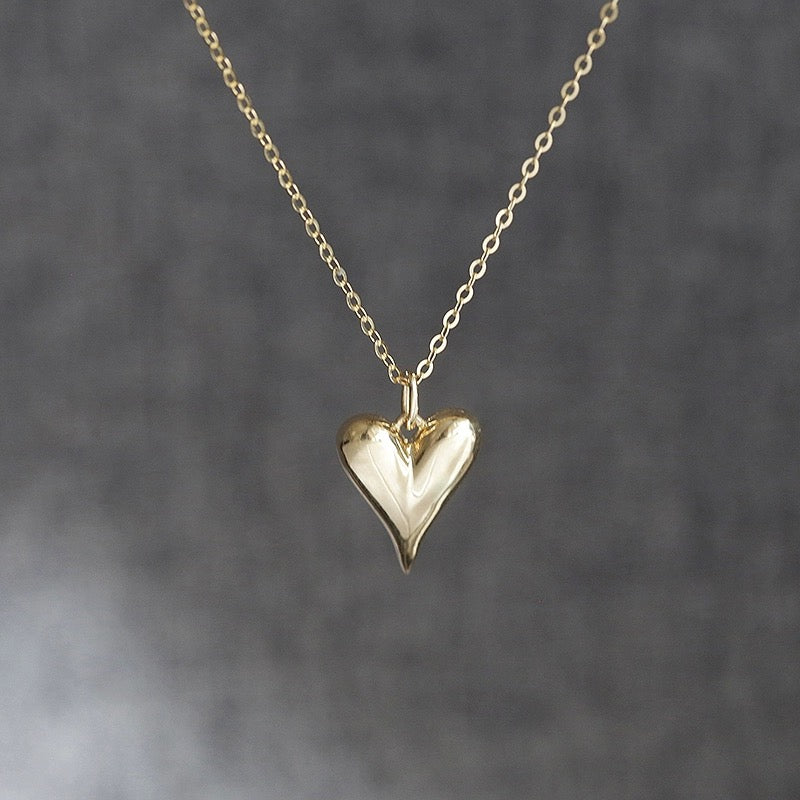 Dagger Heart Charm Necklace