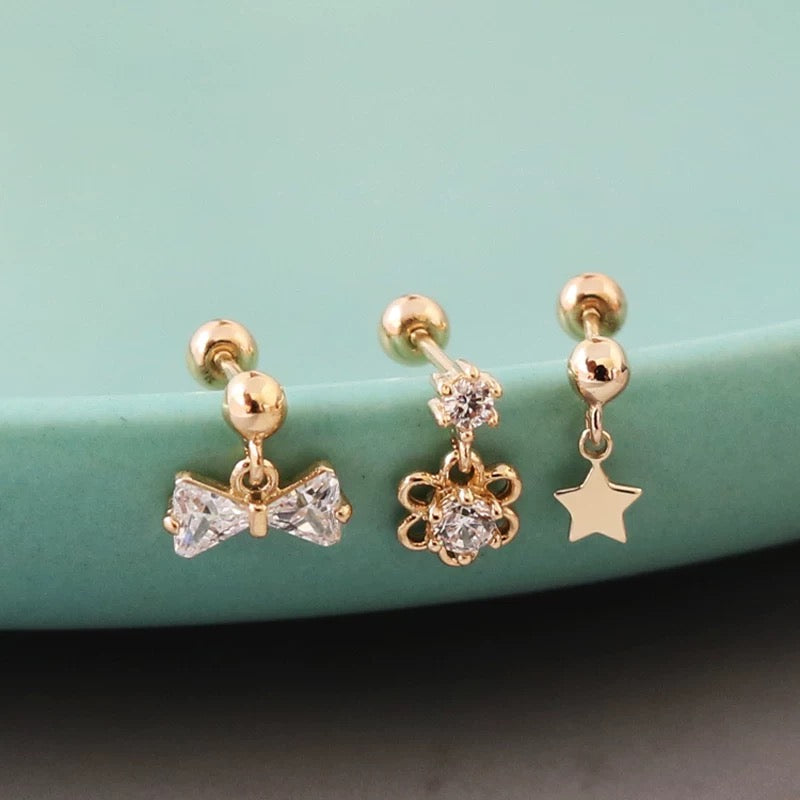 Trio Darling Stud Earrings