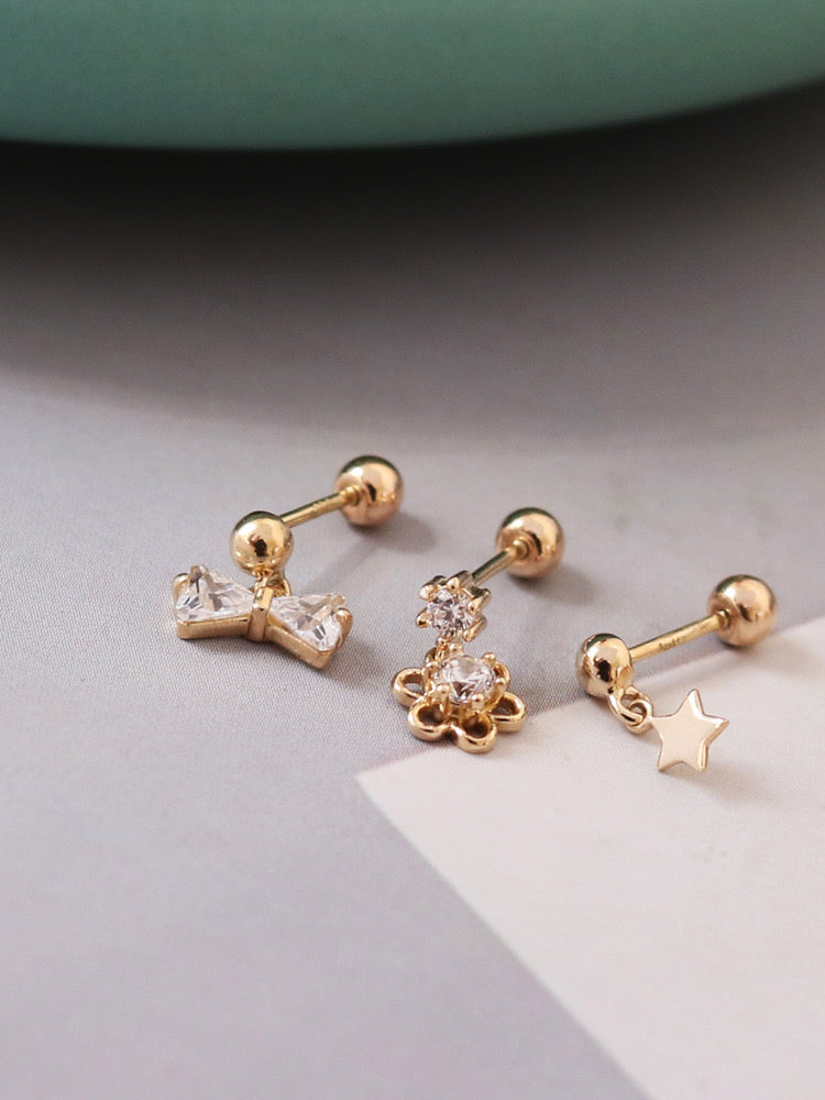 Trio Darling Stud Earrings