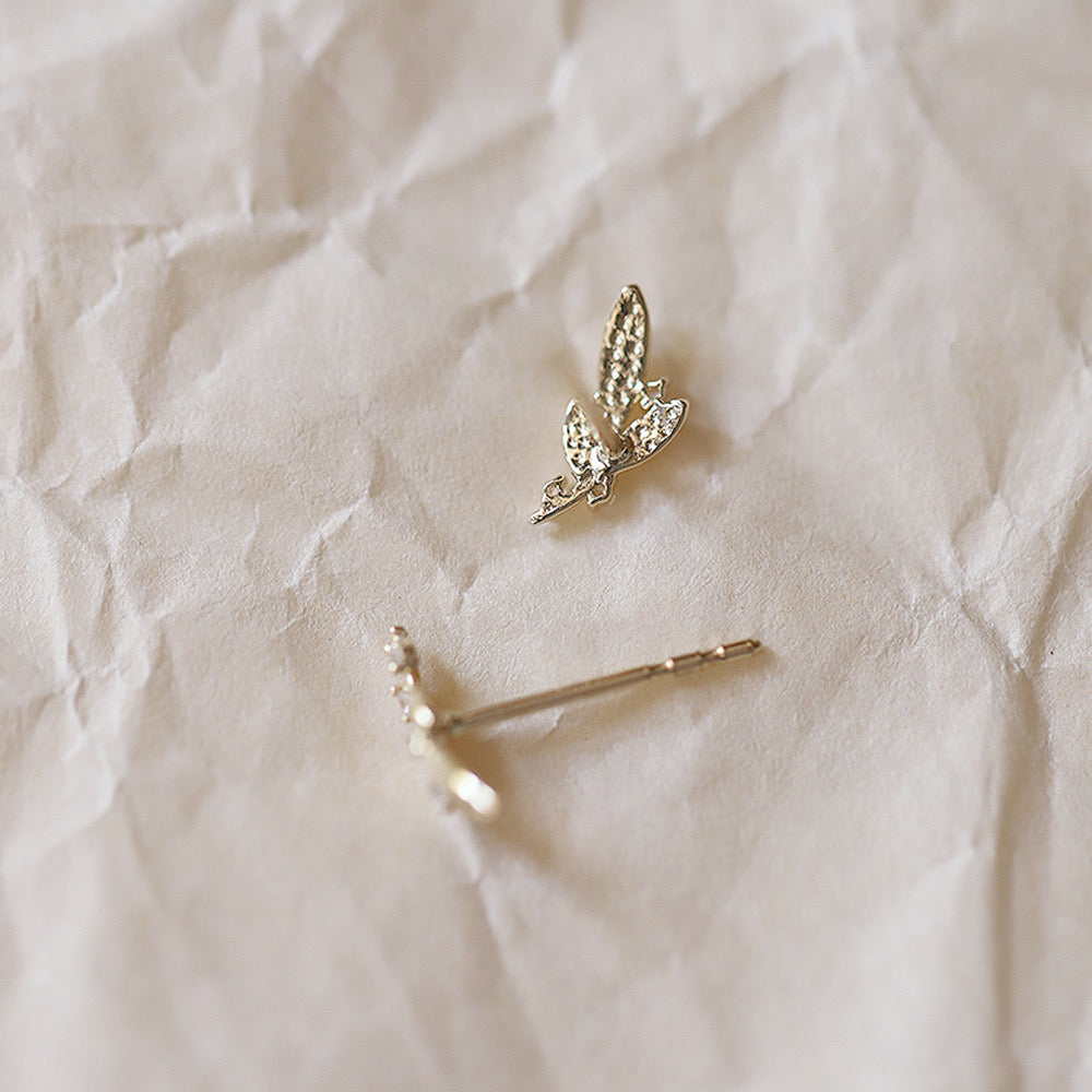 Leaf Bunch Stud Earrings