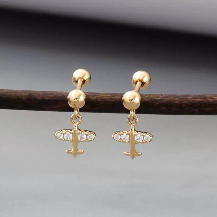 Hanging Jetsetter Stud Earrings