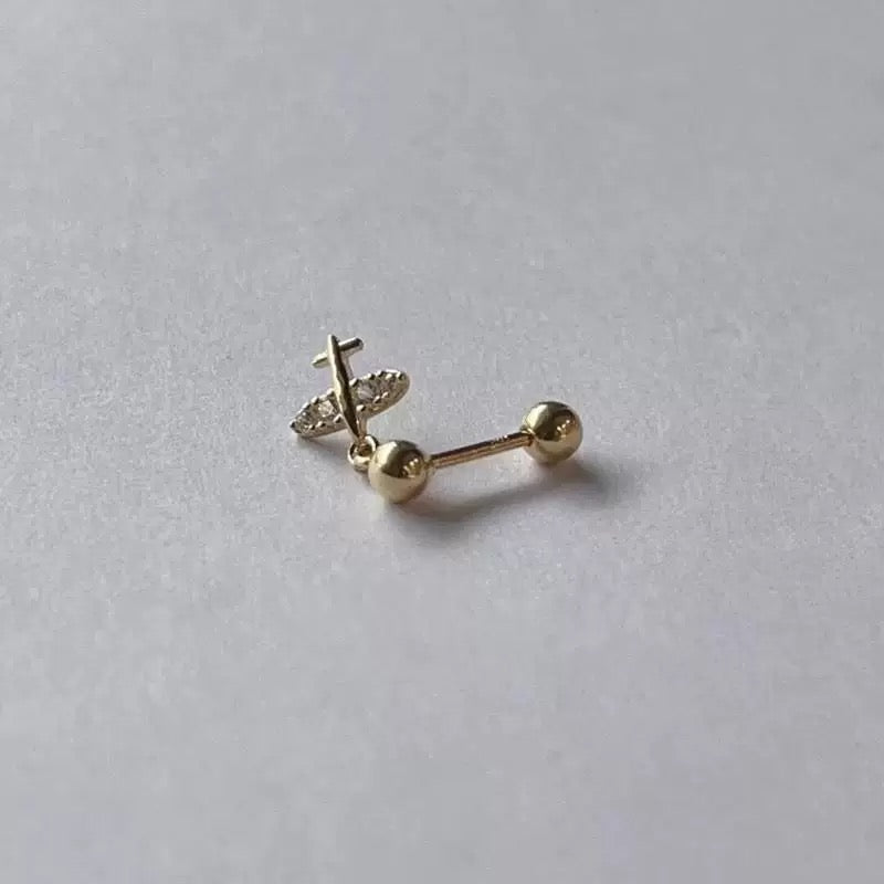 Hanging Jetsetter Stud Earrings