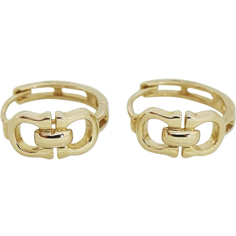 Salva Buckle Huggie Hoops