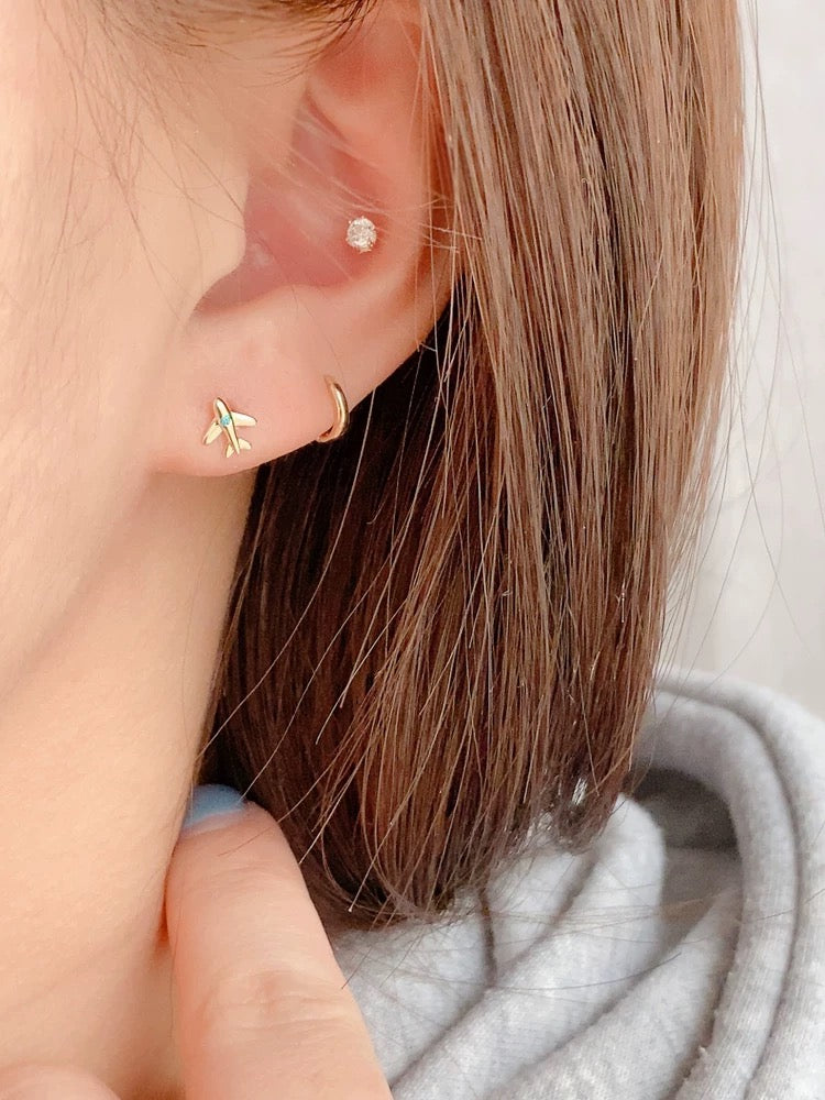 Asymmetric Sky High Stud Earrings