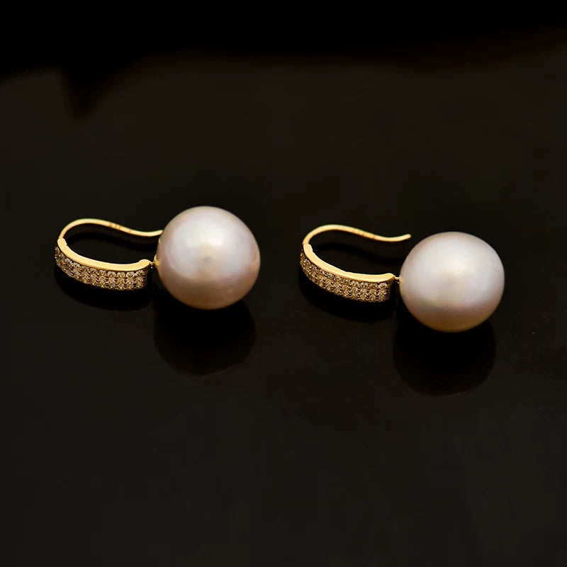 Bertram Pearl Drop Hook Earrings