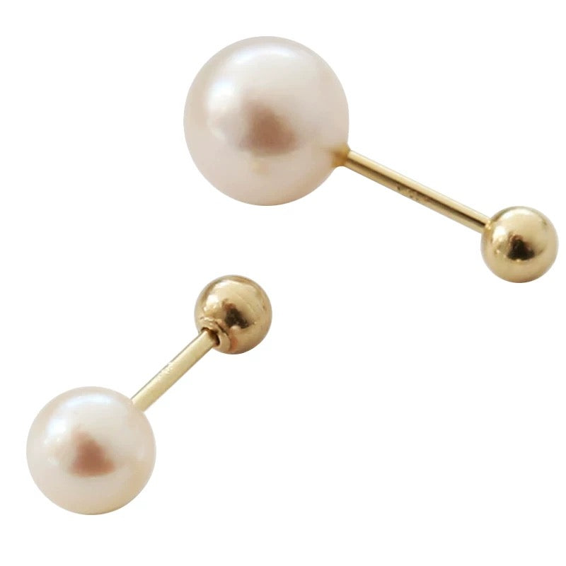 Simple Pearl Stud Earrings