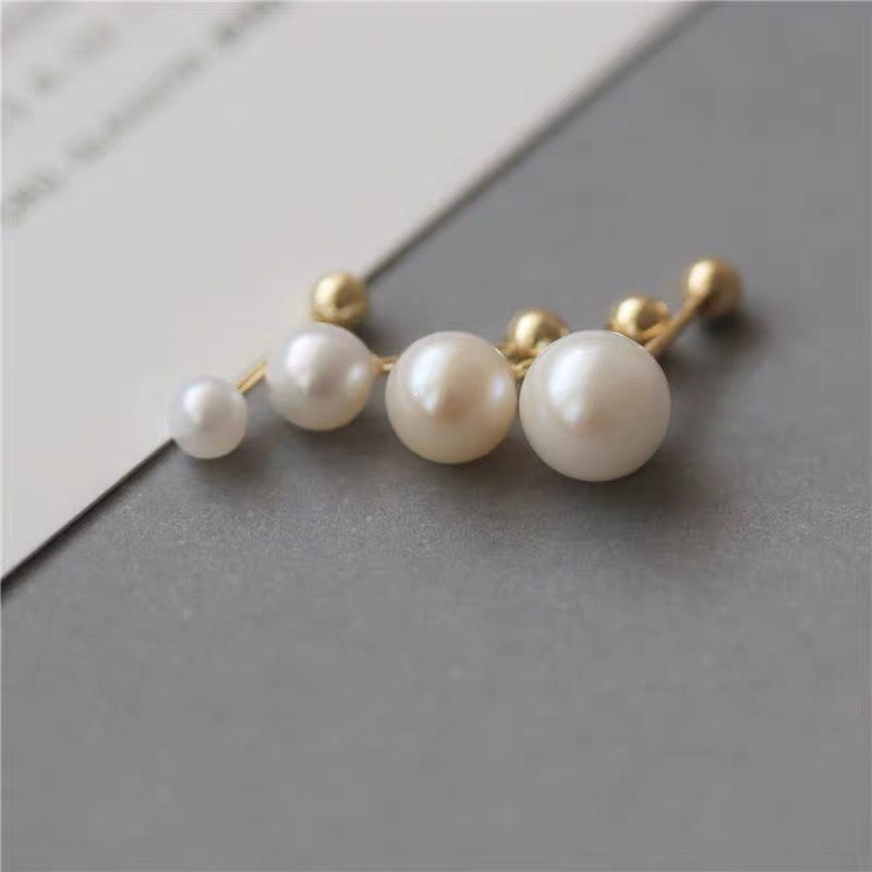 Simple Pearl Stud Earrings