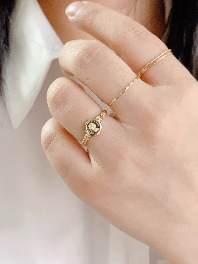 Sovereign Bezel Stackable Ring