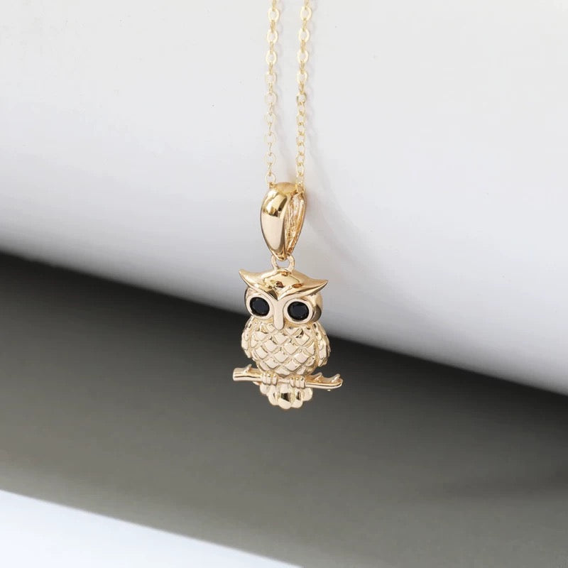 Wise Owl Charm Pendant