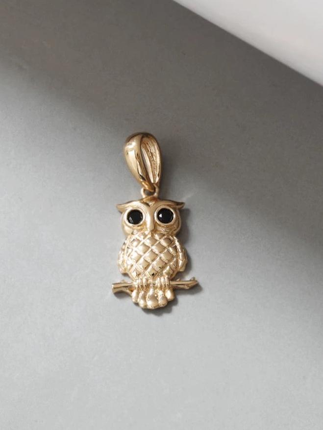 Wise Owl Charm Pendant