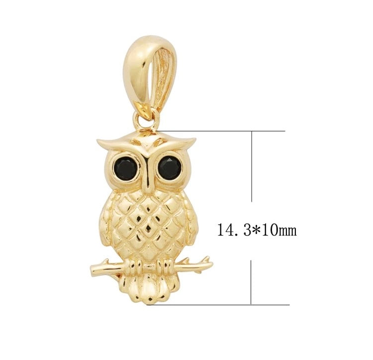 Wise Owl Charm Pendant