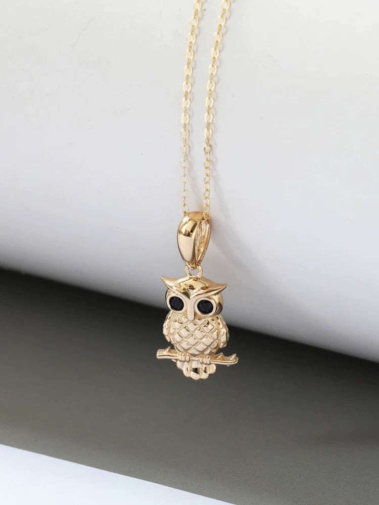 Wise Owl Charm Necklace