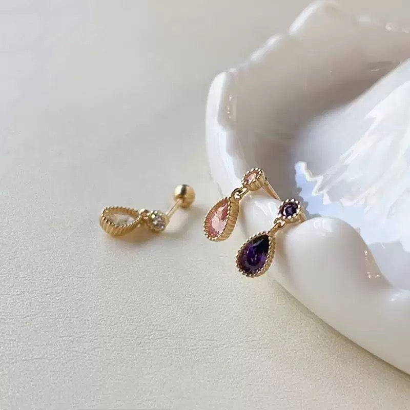 Shah Beaded Teardrop Stud Earrings