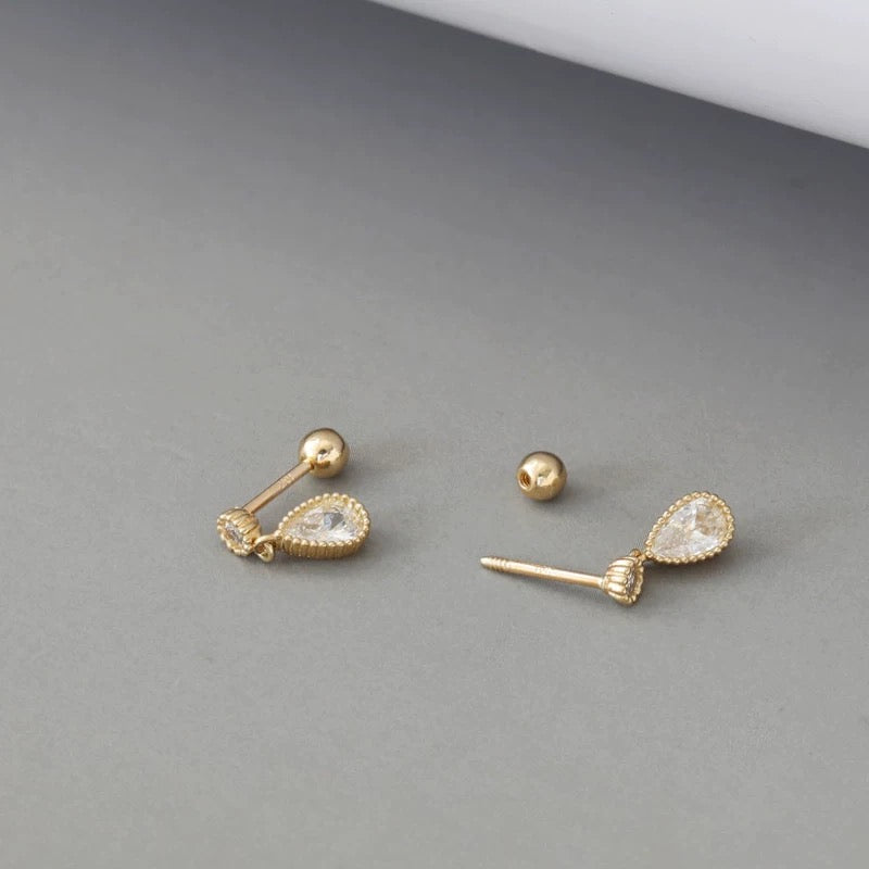 Shah Beaded Teardrop Stud Earrings