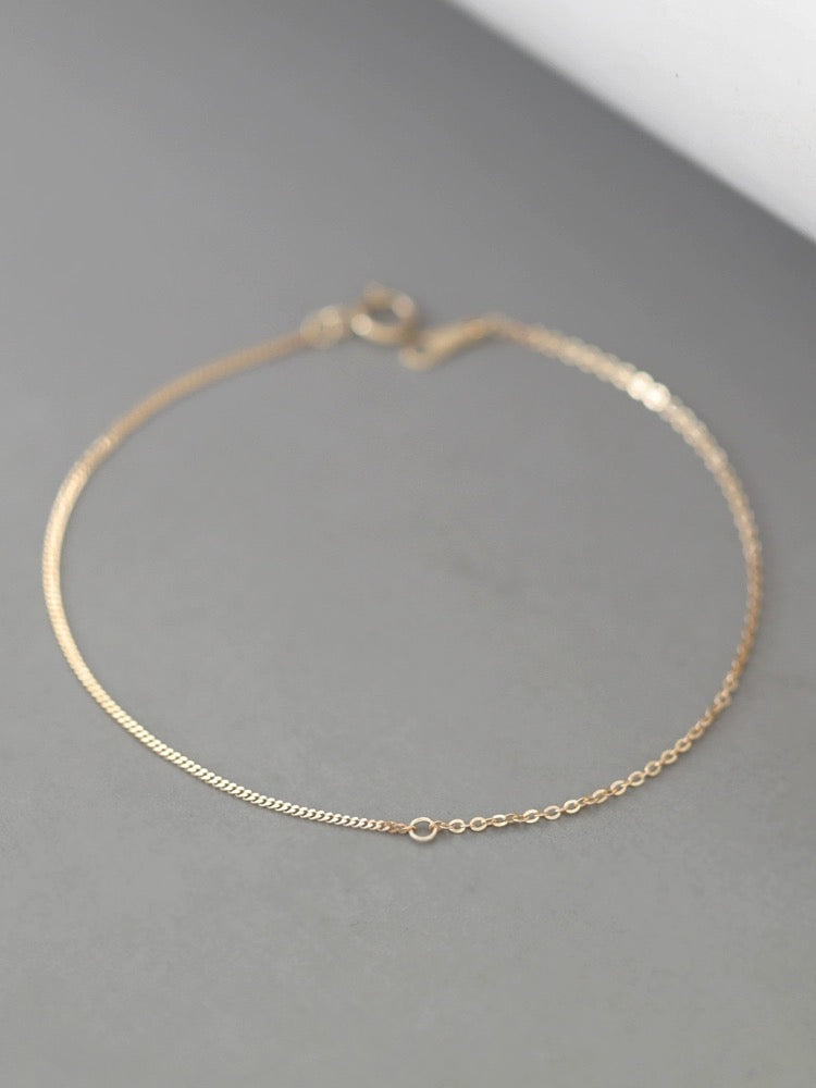 Avant-Garde Asymmetric Chain Bracelet