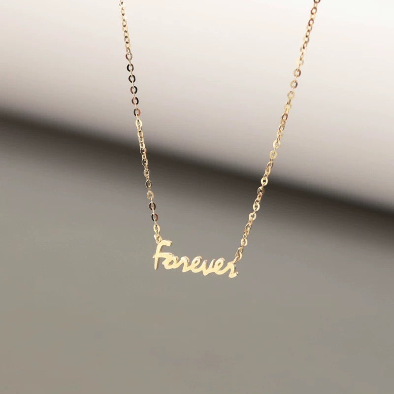 'Forever' Panel Bib Choker Necklace