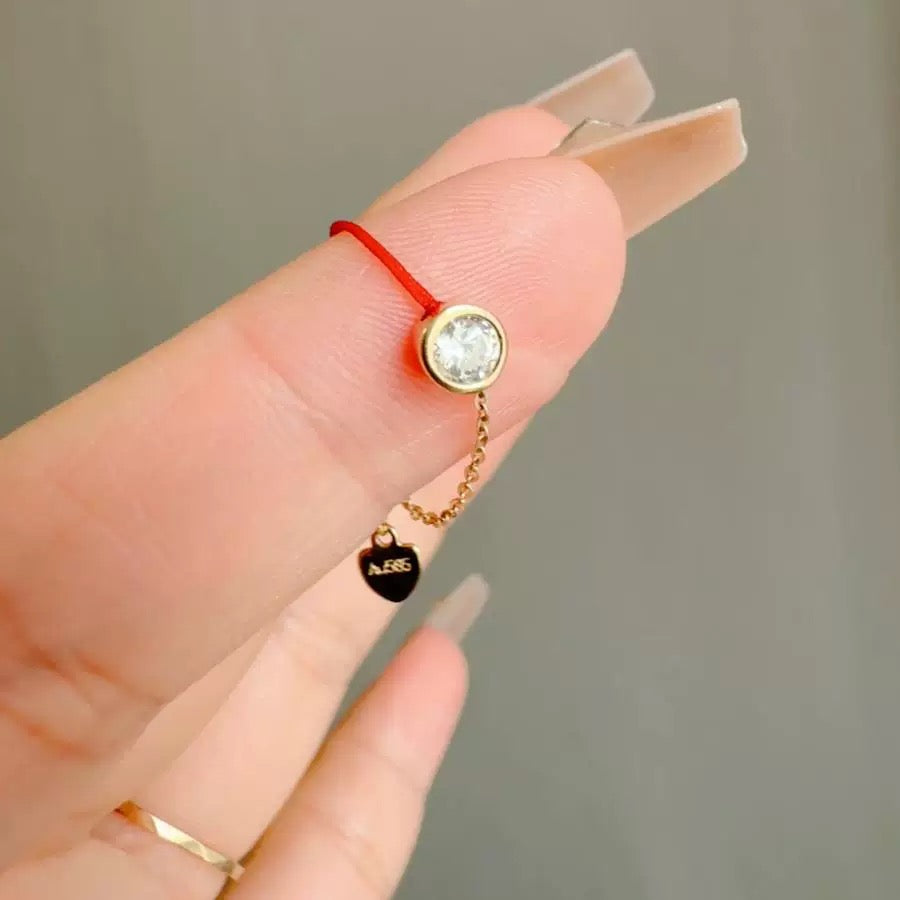 Adjustable Bezel Friendship & Rope Ring