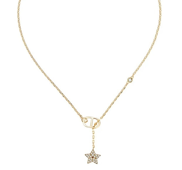 Anchor & Star Lariat Necklace