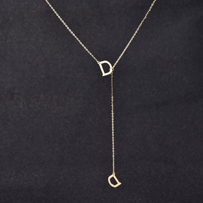 Double D Lariat Necklace