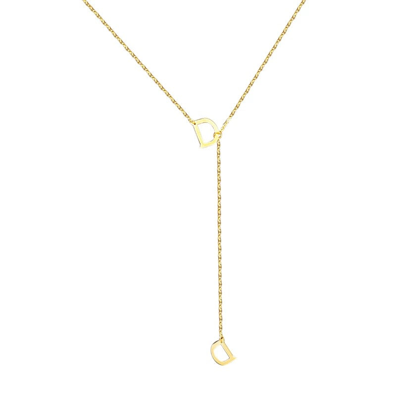 Double D Lariat Necklace