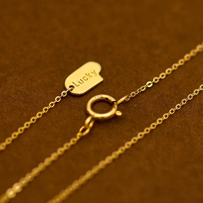 'Lucky' Bean Lariat Necklace