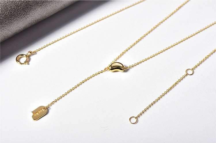 'Lucky' Bean Lariat Necklace