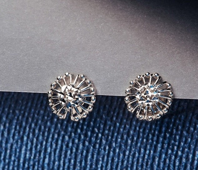 Ferris Wheel Round Stud Earrings