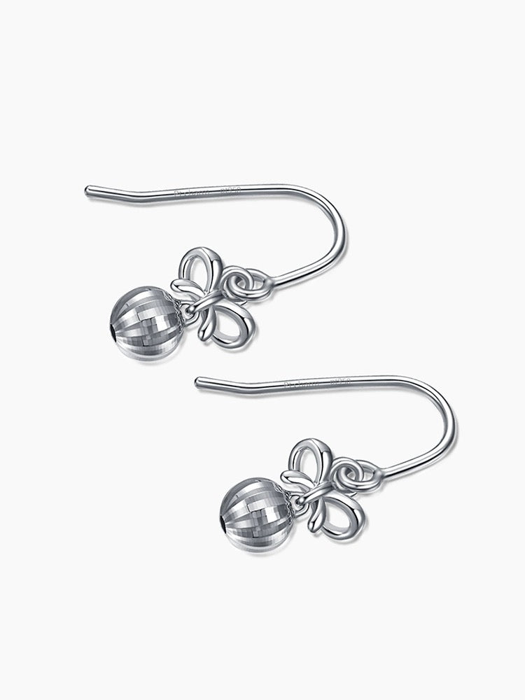 Bow Bell Ear Hook Earrings