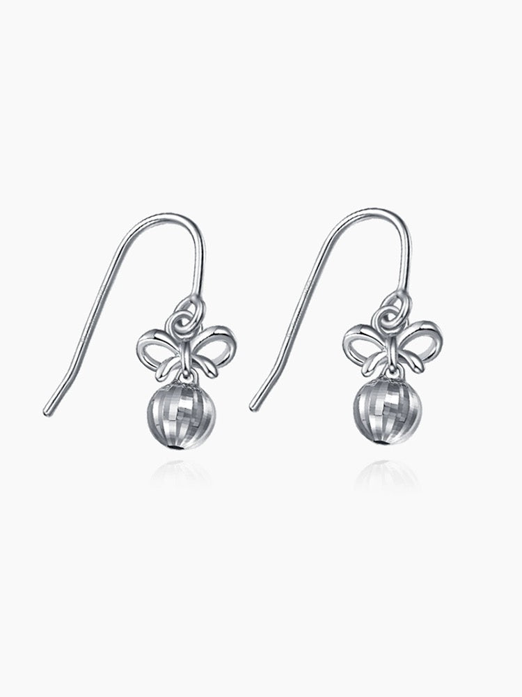 Bow Bell Ear Hook Earrings