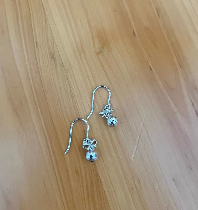 Bow Bell Ear Hook Earrings