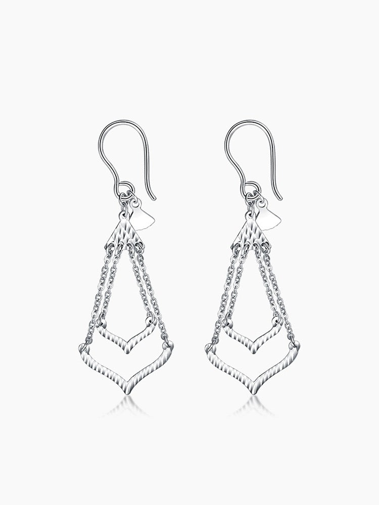 Chain Bell Tie Ear Hook Earrings