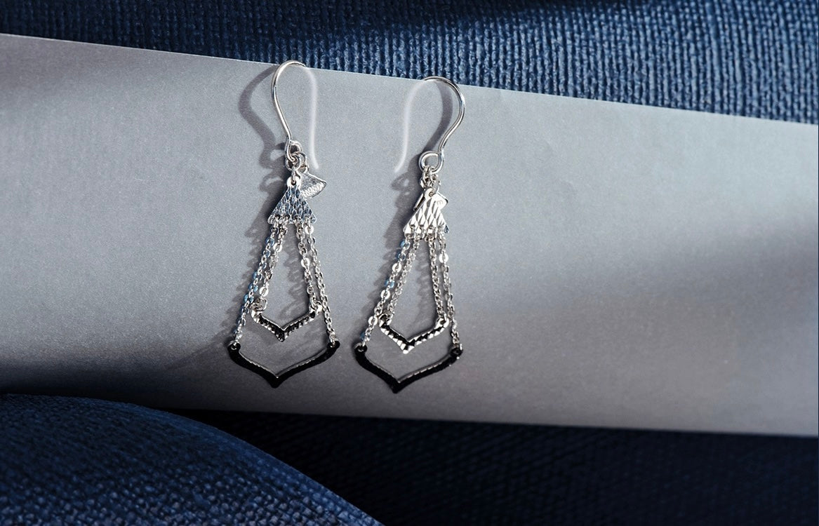 Chain Bell Tie Ear Hook Earrings