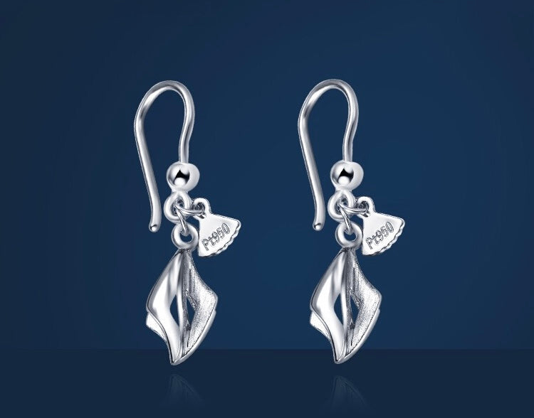 Rhombus Screw Ear Hook Earrings