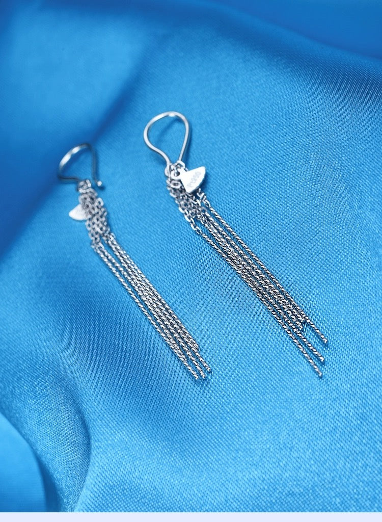 Fringe Tassel Chains Ear Hook Earrings