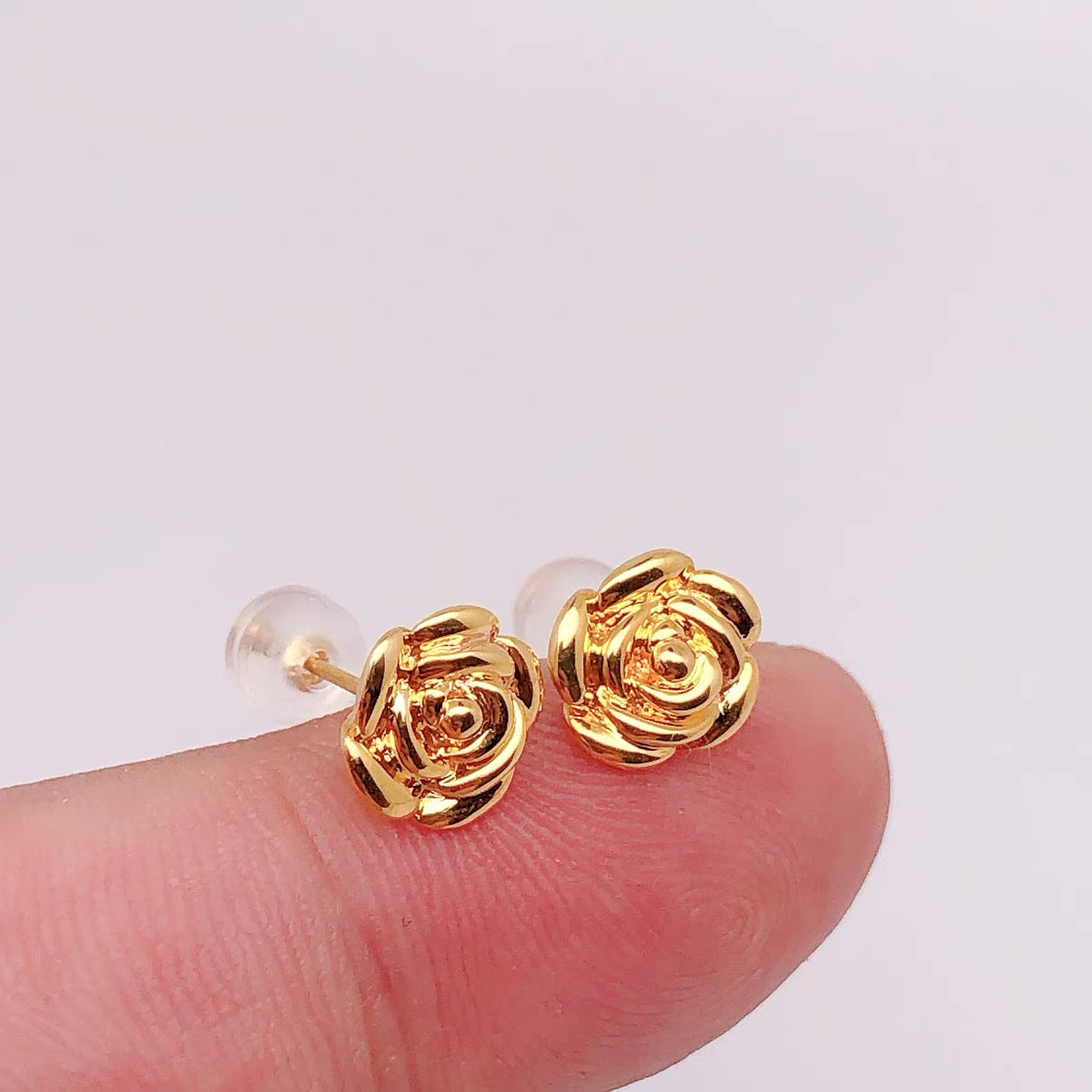 Belle Rose Bud Stud Earrings